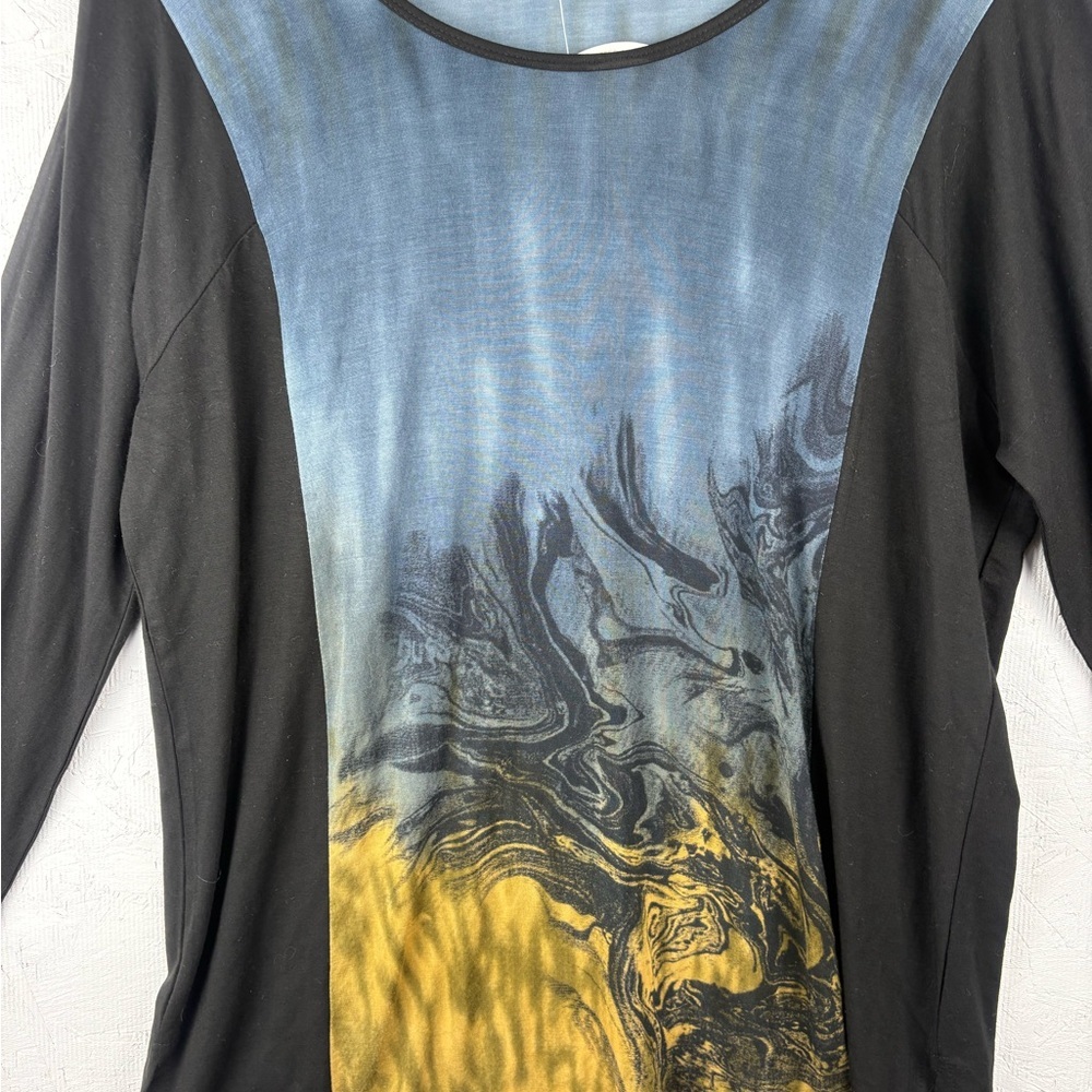 NWT Parsley & Sage Multicolor Long Sleeve Tunic Top Boho Hippie - Picture 3 of 11